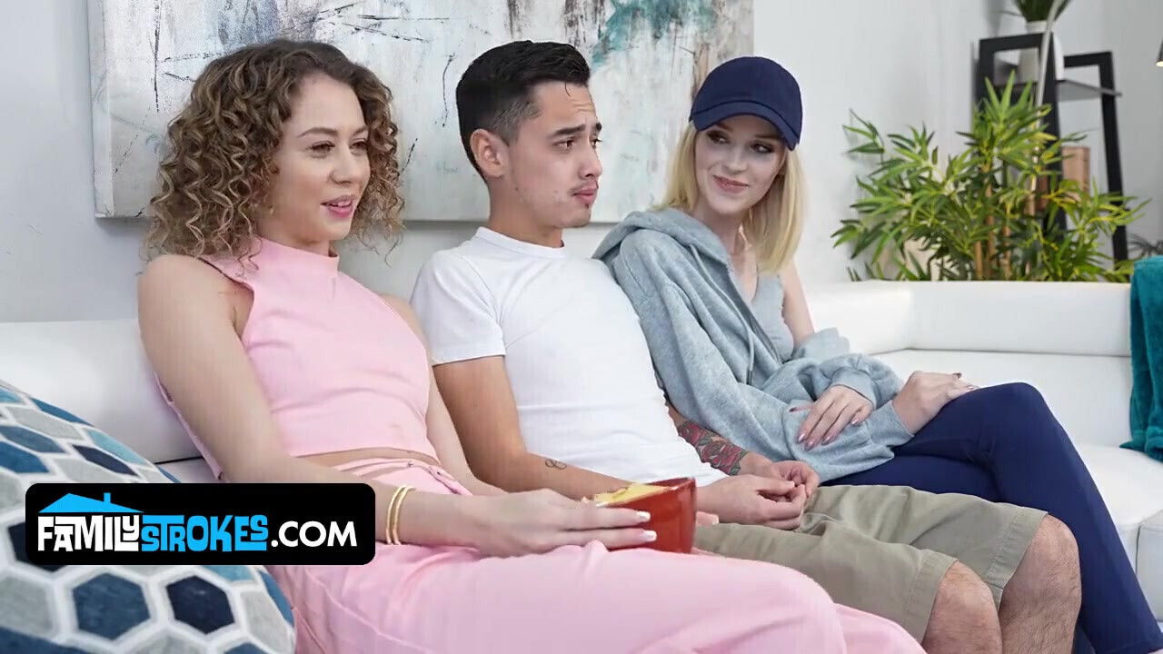 Their Stepsister Caught Them Fucking, so She Rode Her Stepbrother's Dick Too