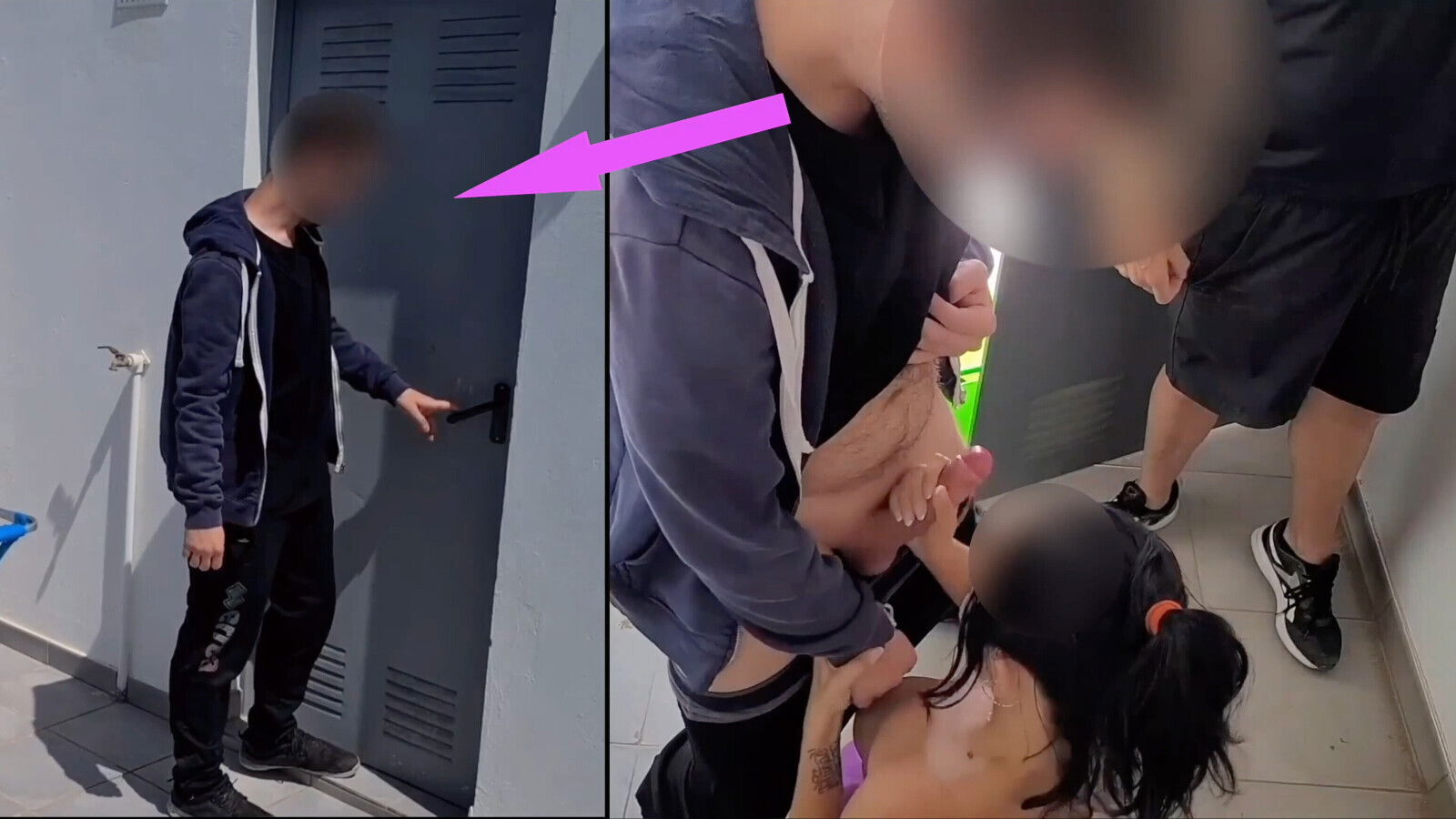 CAUGHT with a dick in my mouth! A condominium caught me in the closet with a cock in my mouth, what can I do now?