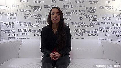 Oiled Babe At Casting