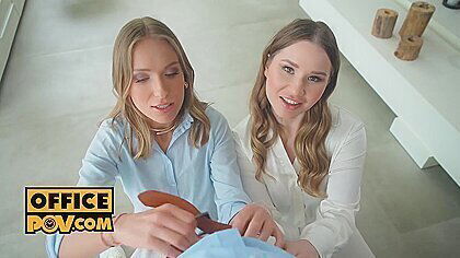 Horny Trio Pussy Fucking With Lesbian Couple Amalia Davis And Angelika