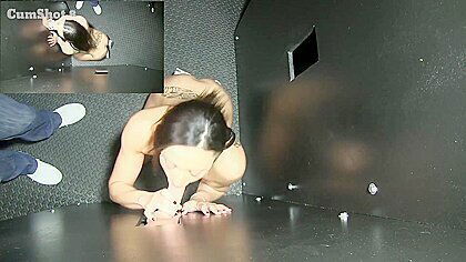Cassie Del Isla Gives Blowjobs In The Gloryhole