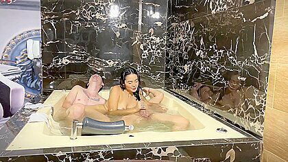 Two Friends Give Me A Surprise Two Cocks Inside My Narrow Pussy