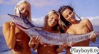 Badass Hotties Frisky Fishing And Driving Tanks While N