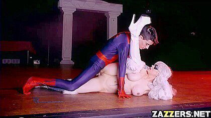 Screwed By Spidey From Behind Doggystyle - Black Cat
