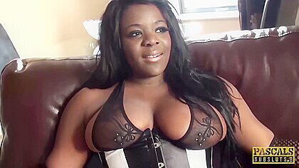 Ebony Sub Fucked Roughly With Eden Adore