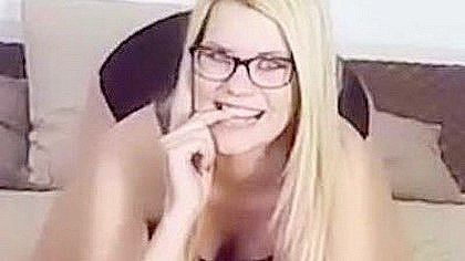 Sexy Stocking And A Big Dildo