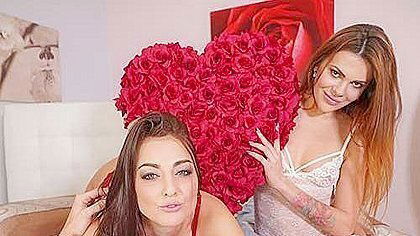 Katy Rose And Verona Sky In Two Roses For Valentines