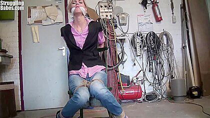 Cleavegagged Struggling To Get Out