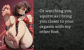 [FayGrey] [Mumei makes you worship her feet and turns you into her permanent foot slave] (Joi Gentle Humiliation Footjob FeetWorship PetPlay Degradation)