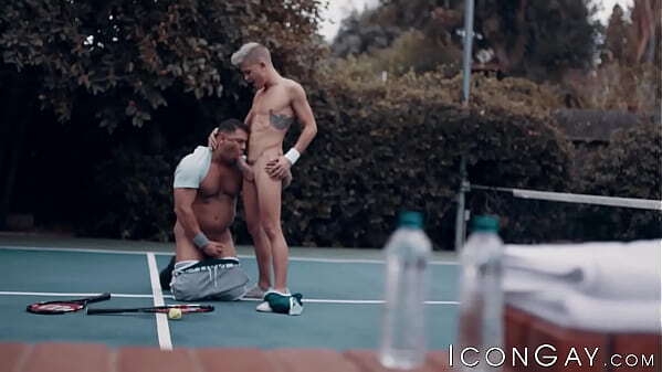 Skinny blonde twink Andy Taylor anal fucked hard from behind