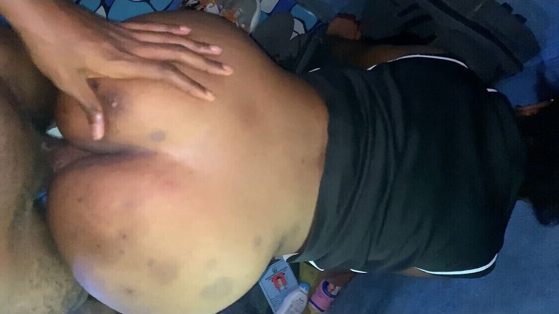 Stepmom squirts on stepson's huge dick