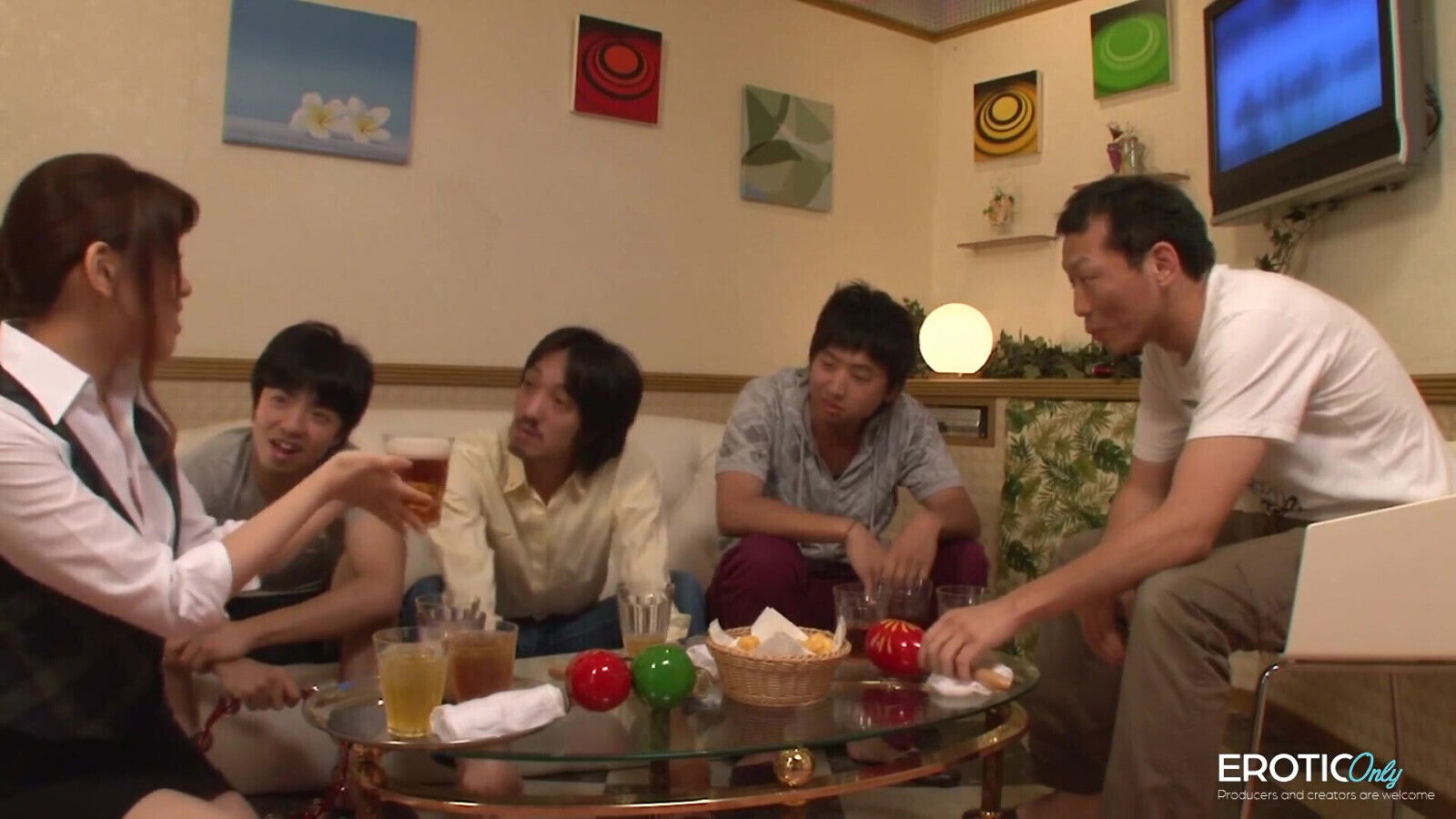 Japanese Stepsister Fucked by Her Stepbrother and His Friends!