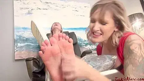 Energetic Milf Tickling Honey Crests Fantastic Feet And To With Regan Lush