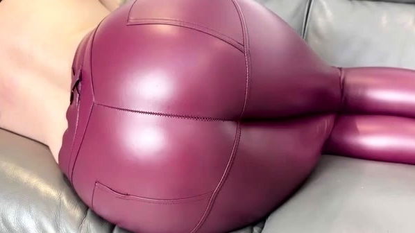 Eva Marie - Red Leather Legging Farts