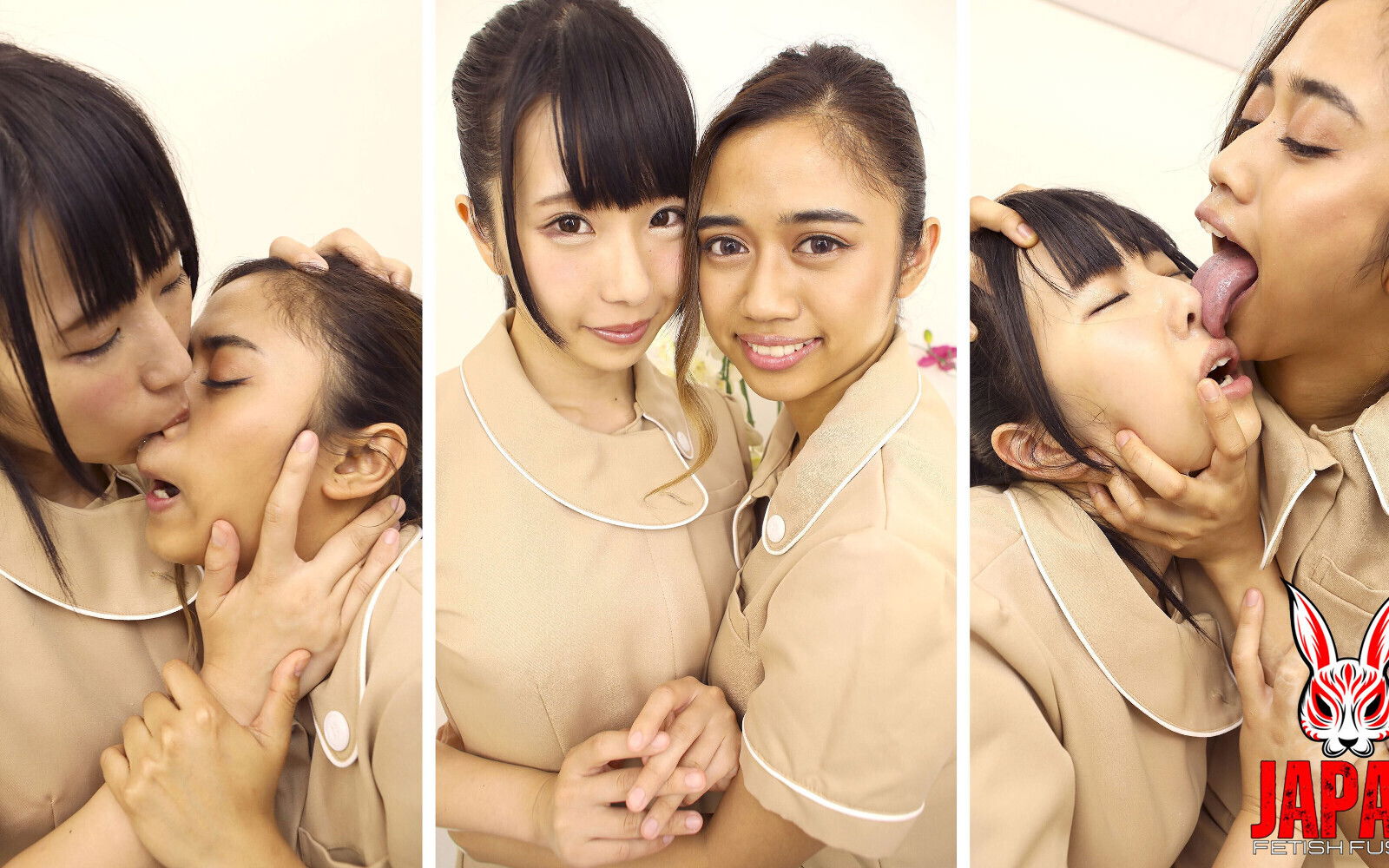 Arisu Mizushima Vs Aysha Yuzuki - Dirty Breath, Nose Licking and Spit Battle Inside a Spotless Spa