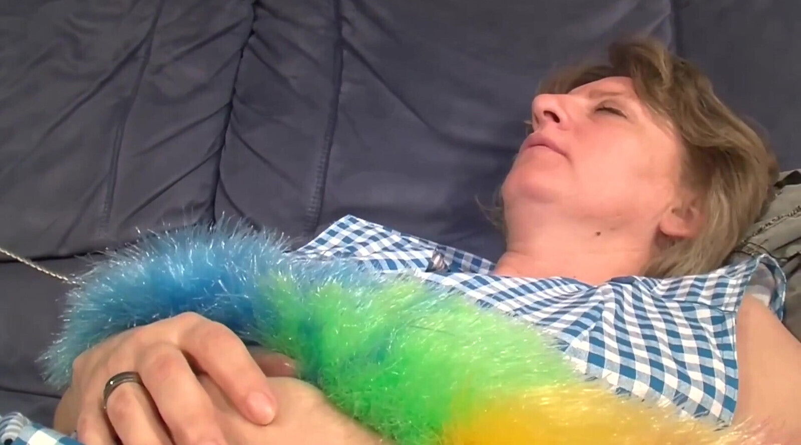 Young Couple Fucks with Granny to Orgasm