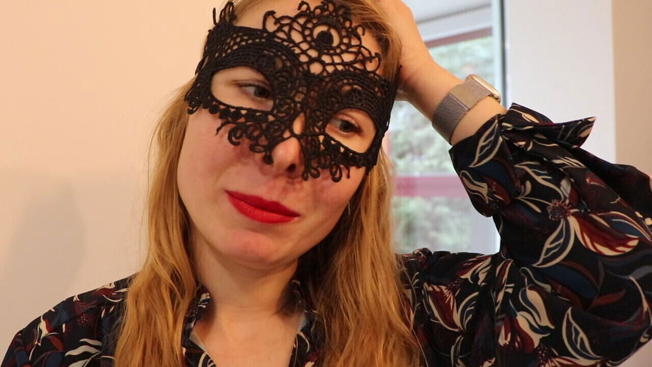 Testing different lipsticks