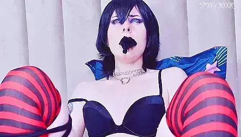 Kinky Brunette Mavis Dracula With Tattos Wearing Sexy Outfit And Stockings Is Being Dominated During Wild Bdsm