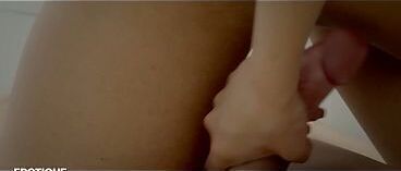 Hot Brunette Blue Angel Romantic Morning Sex with New Boyfriend