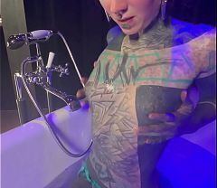 Tattoo Girl Strapon Mode ANAL &amp_ Solo
