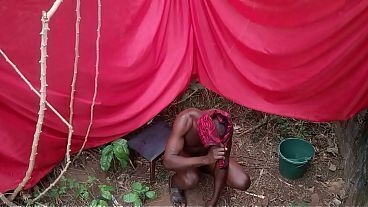 Big dick is hard to see in the forest today