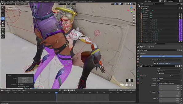 Overwatch Making of bonus 2 in blender