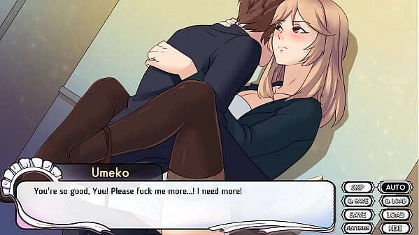 Maid Mansion - Umeko Sex CG Scene 2 (Against Wall)