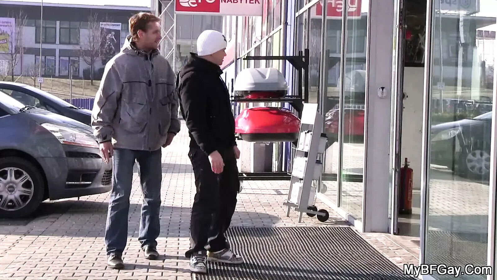 Two hetero buddy caught gay first time fucking