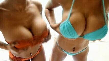 Fernanda Ferrari and Sophia Lares Showing Off their Assets