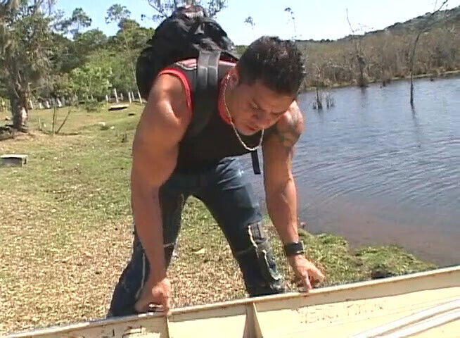 Tattooed gay muscular dude destroyed this white tight ass