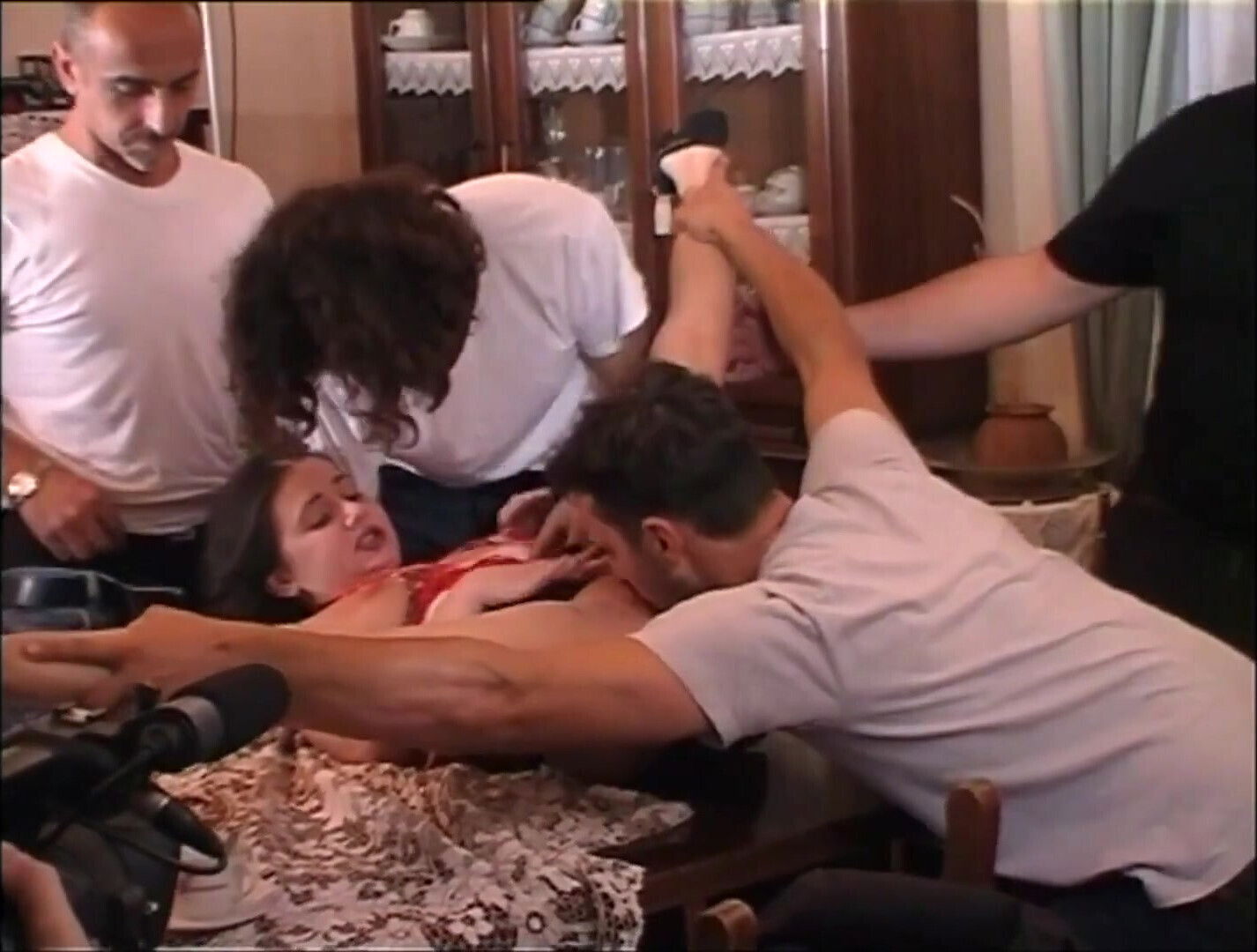 Homemade Group Sex of Young Sluts Ass Fucked and Cummed in Mouth