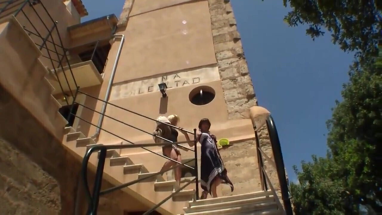 A Very Lesbian MILF Couple Hot Sex Outdoor