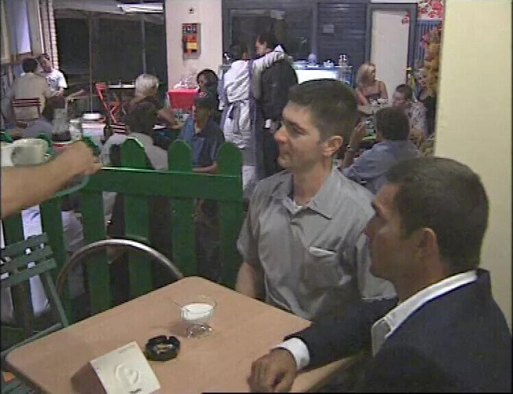 The Blonde Pole Dancer and the Waitres