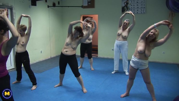 These mature women love to break a sweat naked