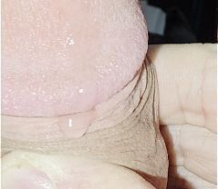 Playing with my Dick and Eating my pre Cum