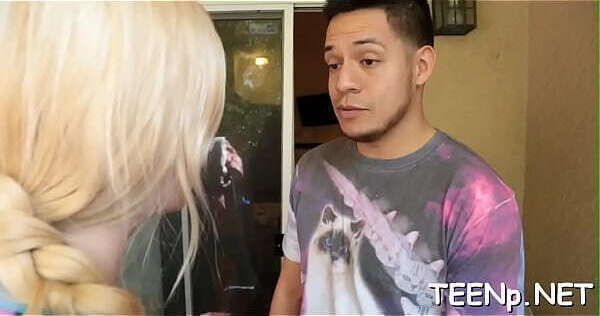 Aroused blonde nympho Charlyse Angel gets banged really hard