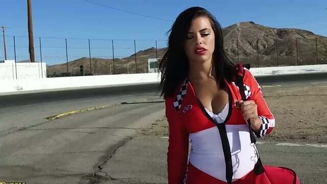 hot racer gets fucked hard in all holes