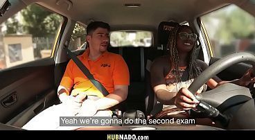 Busty Student'_s Driving Lesson Turns Into a Wild Ride