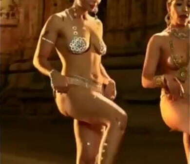 Super indian modal nude Dance with Hindi song