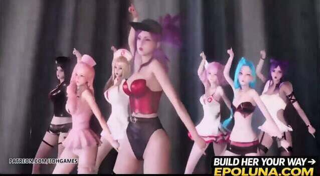 Brown Eyed Girls - Abracadabra Hot Kpop Dance Ahri Akali Kaisa Lux Jinx Caitlyn 4K 60FPS