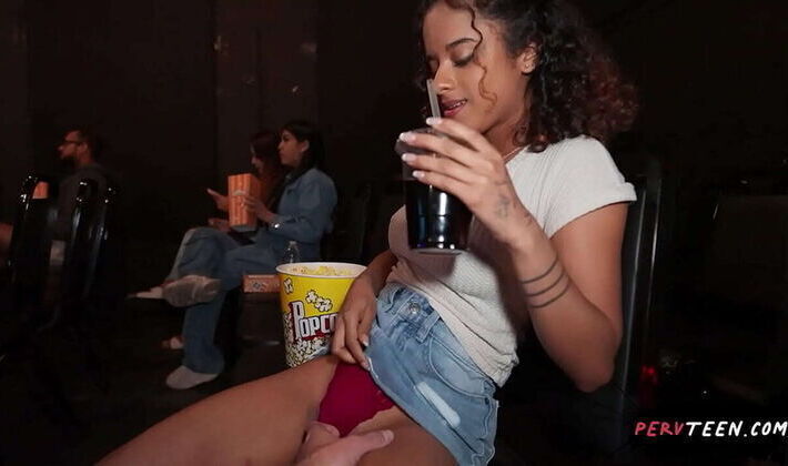 Latina Teen With Perfect Tits Gets Sneaky Public Groping & Blowjob From Stranger