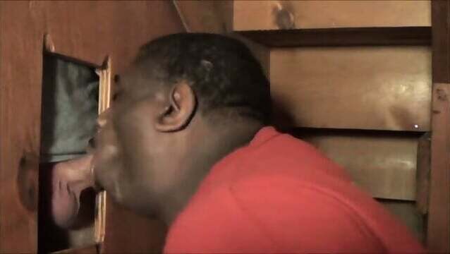 Big White Cock Feeds Black Man With Big Lips