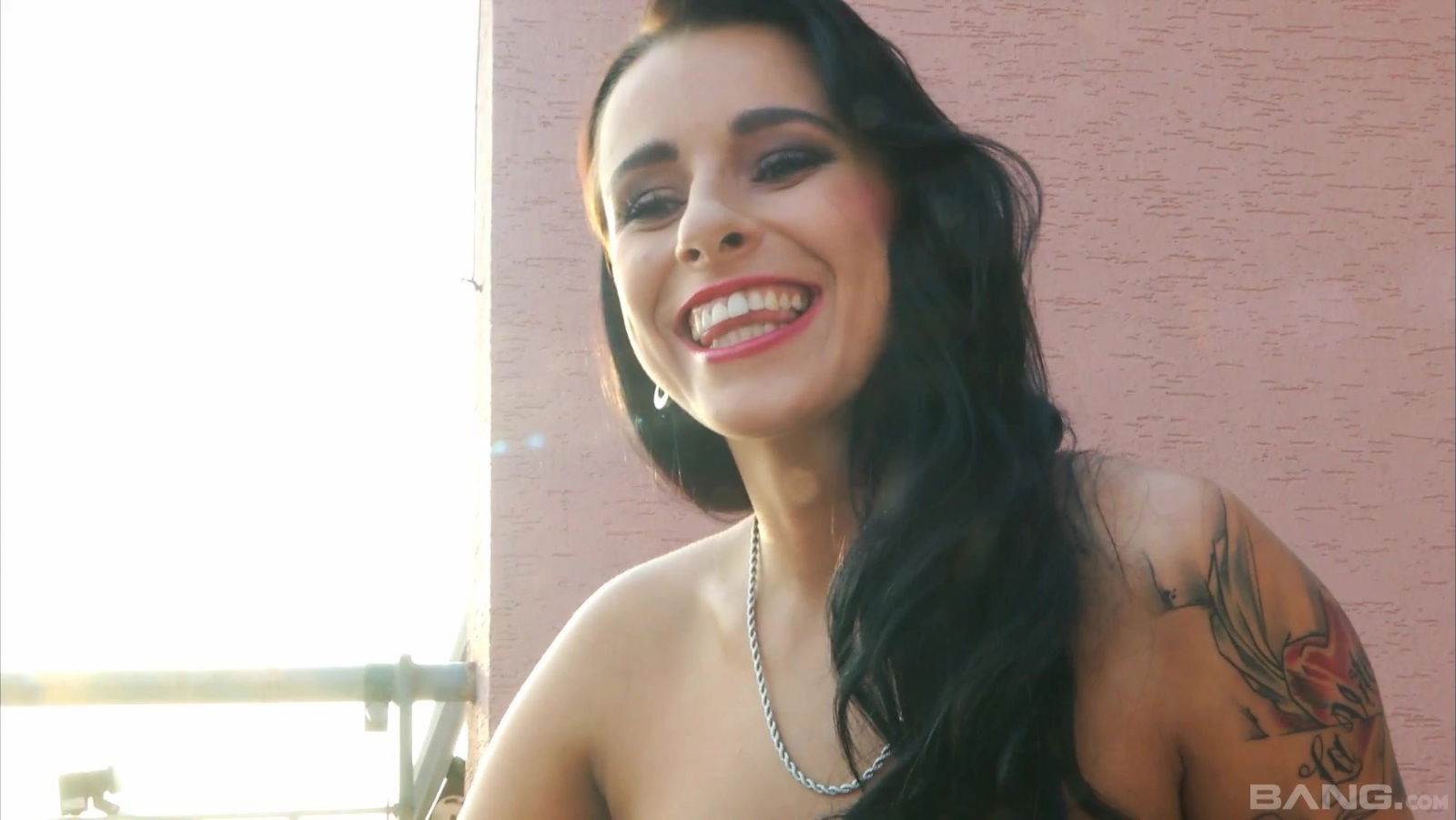 Babe in fishnets Kirsten Plant having her throbbing cunt drained