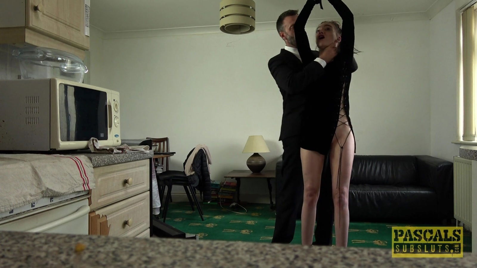 Flat-chested Maddison Rose having her shaved cunt slammed