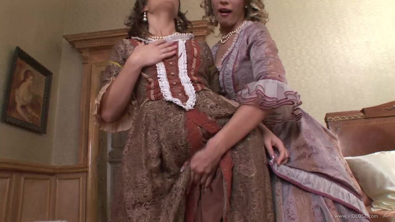 Naughty hot stud fucks Lara Croft and Tiffany Russo in threesome fuck fun