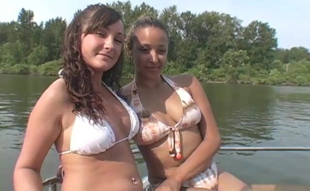 Lesbian bitches yacht bibkini finger fucking tribbing