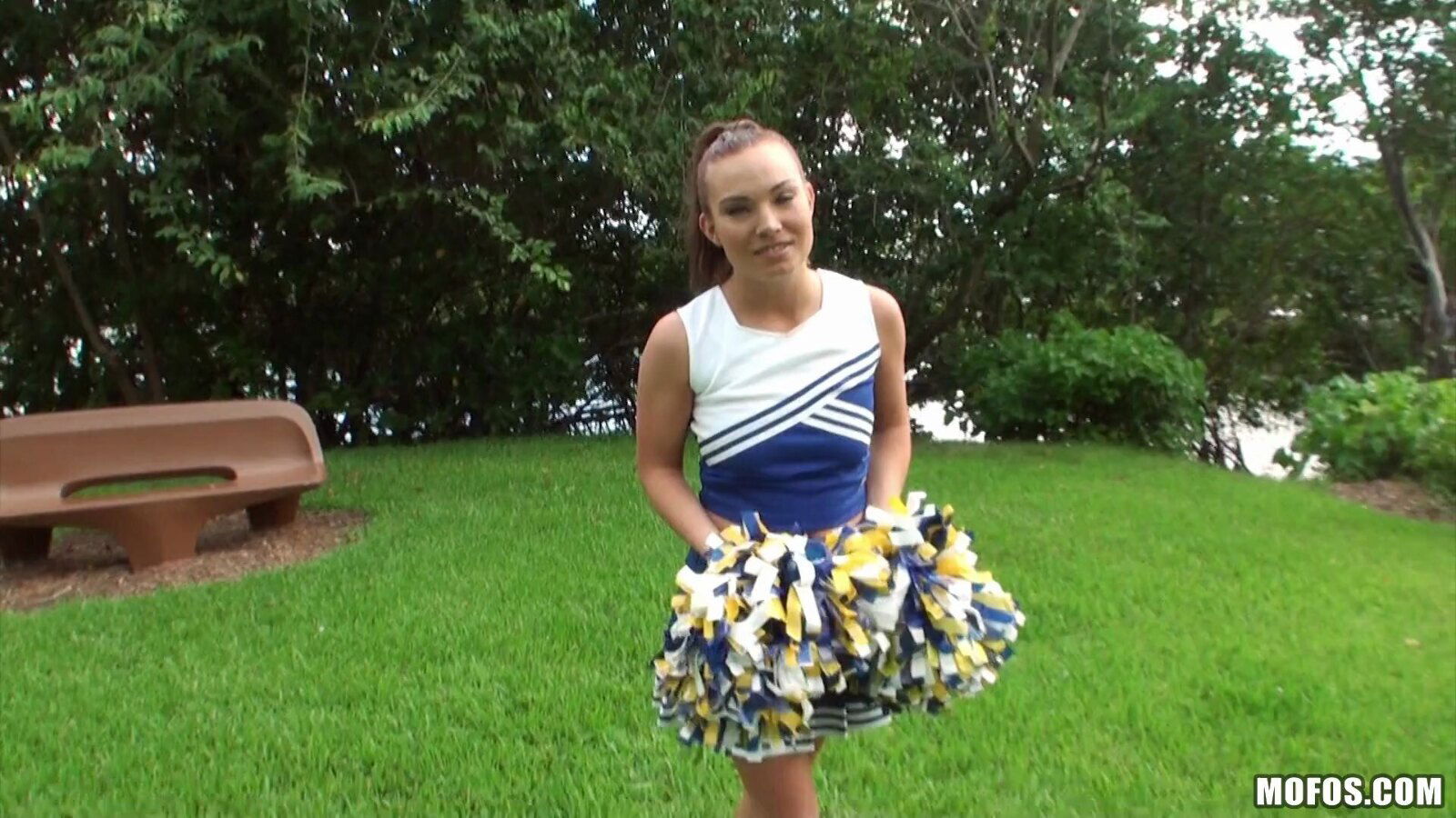 Lovely porn sweetheart Tiff Bannister gets banged with a hot cumshot