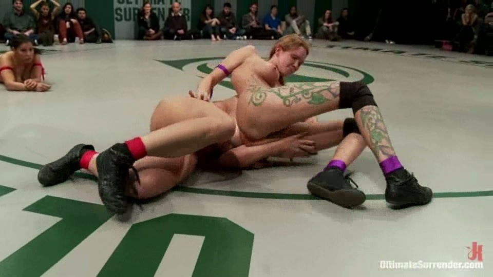 Lesbian Wrestlers Subdue A Weak Opponent On The Mat!