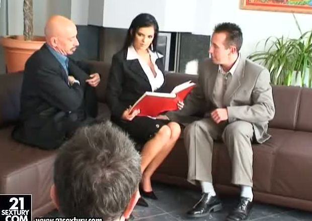 Jasmyne Black business lady threesome