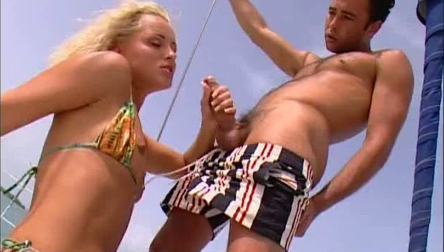 Interracial Foursome with Blondes Kyra and Sheena Pearl on a Yacht